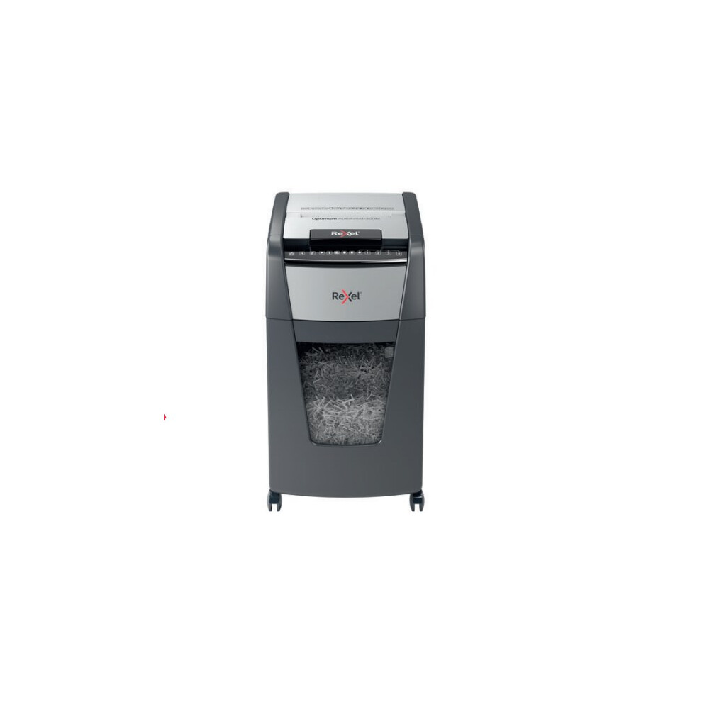 Rexel Optimum AutoFeed+ 300X Aktenvernichter - Partikelschnitt 4x25mm P-4 - 300 Blatt - 60L - Schwarz - Bild 9