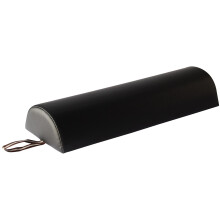 Lettini da massaggio Master 9"""" Cuscino per massaggio semicircolare grande, 9""""x26"""" Nero