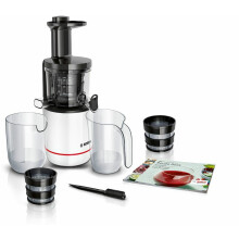 Sapcentrifuge - BOSCH - MESM500W VitaExtract - Wit/chroom - 150 W - 1 snelheid + omgekeerd - veiligheidsysteem op het deksel