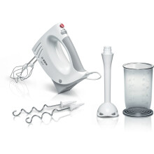 Handmixer en staafmixer - BOSCH - MFQ3540 - 450W - 5 snelheden - 2 kloppers - 2 kneedhaken