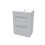 NES Home Nes Home 600mm Matte Grey Freestanding 2 Drawer Vanity Basin Unit 6