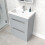 NES Home Nes Home 600mm Matte Grey Freestanding 2 Drawer Vanity Basin Unit 4