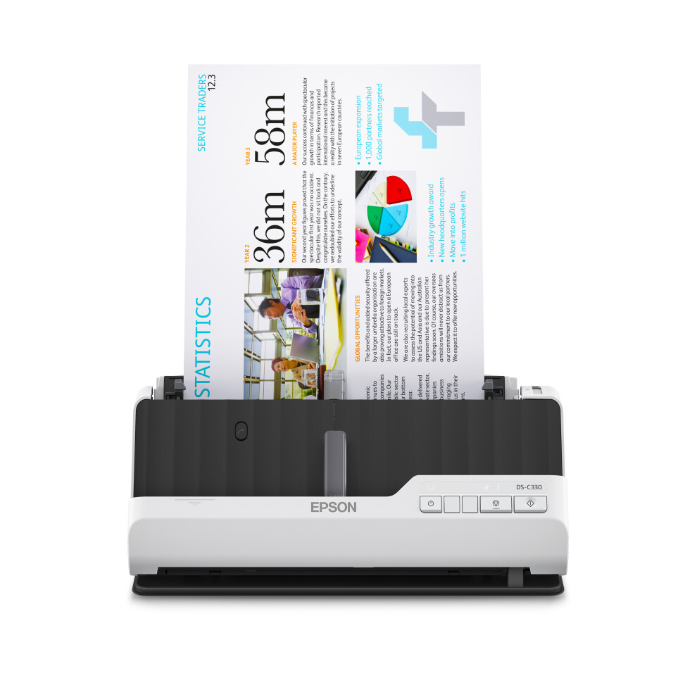 Epson Ds-C330 - Sheetfed Scanner - Duplex - A4/Legal - 600 Dpi X 600 Dpi - Adf (20 Sheets) - Up To 3500 Scans Per Day - Image 6