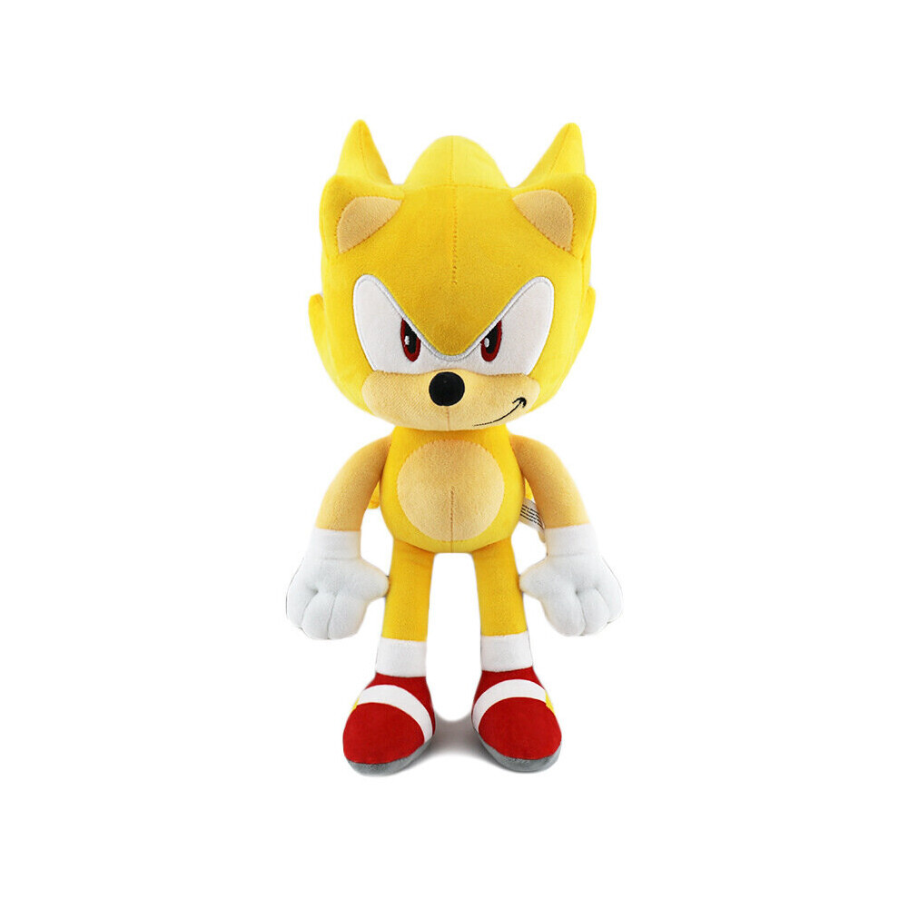 (Super Sonic) Sonic The Hedgehog Shadow Super Sonic Plush Doll Toy Kids Gifts