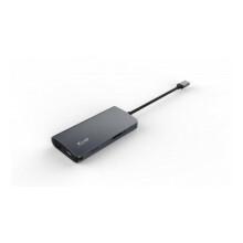 Dock USB-C - LMP - Mini Dock 8 poorten - Resolutie 4K - Opladen USB-C - Grijs Sidéral