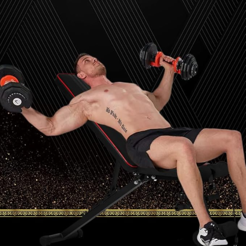 Adjustable Weight Bench with Resistance Band Foldable 1