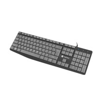 Clavier - NATEC - NKL-1507 - USB - Noir et Gris - Design Slim