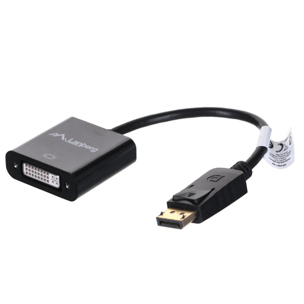 Lanberg Black Ad-0007-Bk Video Cable Adapter 0.1 M Displayport Dvi-D
