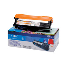 1 Toner Brother TN-328C origineel Cyan 6000 pag...
