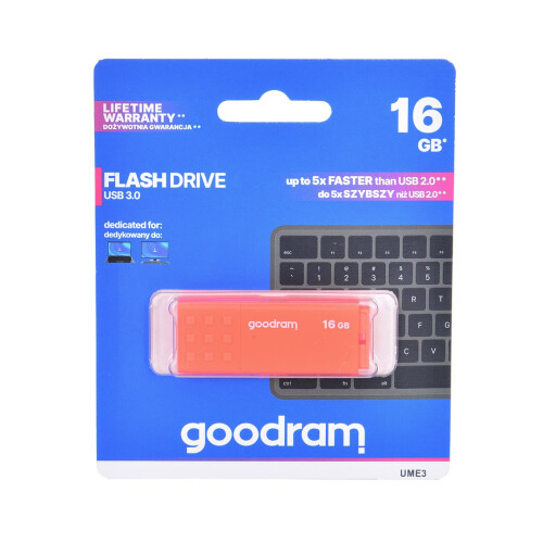 GOODRAM UME3 USB-nøgle 16 GB USB 3.2 Gen 1 Orange