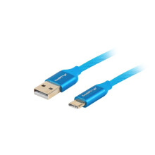 Lanberg CA-USBO-22CU-0010-BL USB cable 1 m USB 2.0 USB C USB A Blue