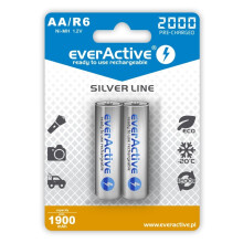 Rechargeable batteries everActive Ni-MH R6 AA 2000 mAh Silver Line - 2 pieces
