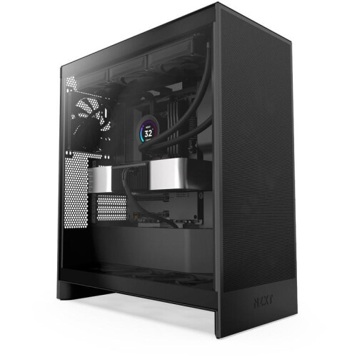 Mid-tower behuizing - NZXT - H7 Flow - Zwart - Optimale koeling - Moderne esthetiek
