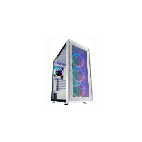 PC-Gehäuse - LC-POWER - Gaming 802W - Weiß - ARGB-Lüfter - Gehärtetes Glas-Panel