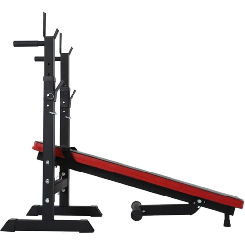 Adjustable Weight Bench with Dip Station Folding 1