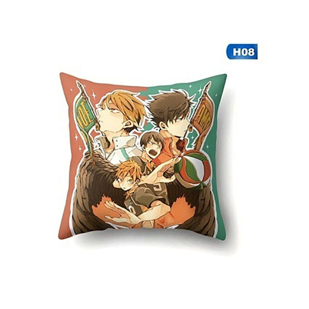 (H08-Orange) Haikyuu Shoyo Hinata oreiller protecteur taie d'oreiller housse de coussin
