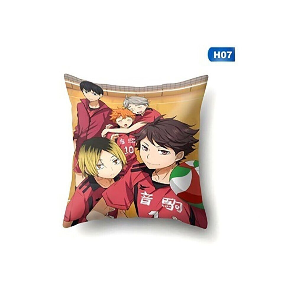 (H07-Rouge) Haikyuu Shoyo Hinata Oreiller Protecteur Taie d'oreiller Housse de Coussin