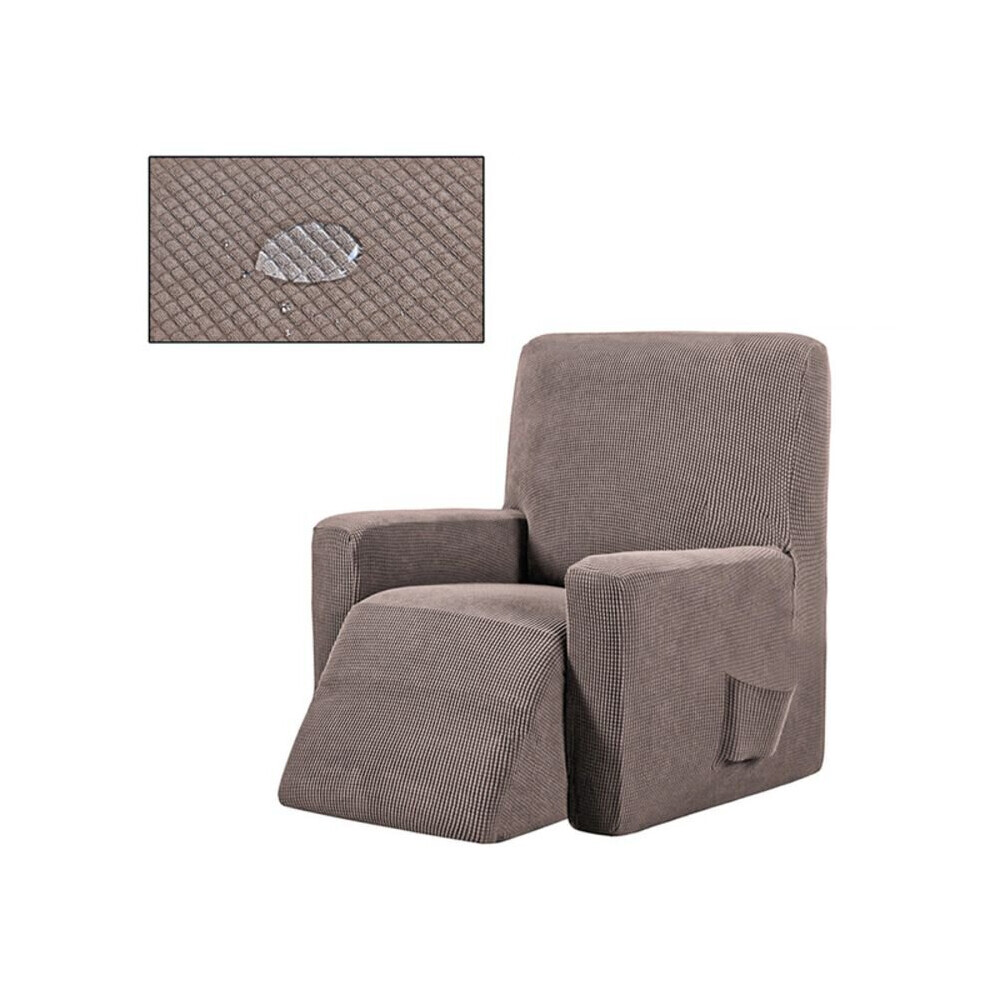 (Café clair) Housse de canapé inclinable extensible imperméable
