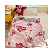 (Lotso) Couette d'été pour enfants Toy Story, couverture antibactérienne pour climatisation, cadeaux