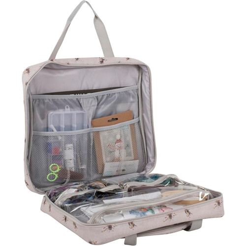 Hobby Gift Project or Craft Bag with Embroidery Hoop Storage Soft: Bee 1