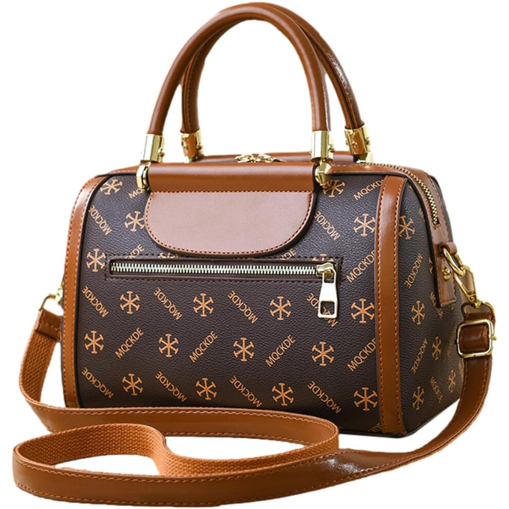 (Brown) Hand Tote Bag | Women Multifunctional Shoulder Bag - Portable Tote Bag, Soft Sling Bag for Daily Life, Travel, Work, Shopping