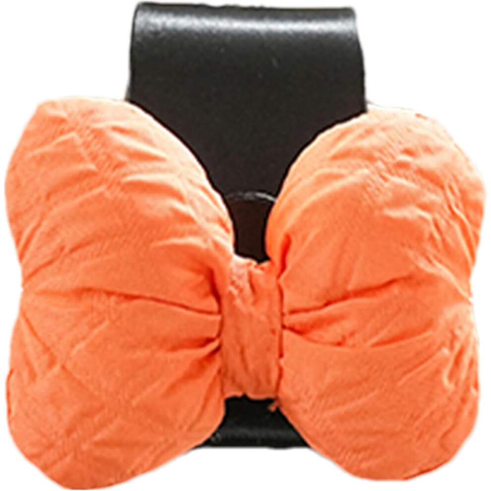 (Orange) Car Seat Hooks for Headrest | Bow Design High Load-Bearing Multi-Purpose Hanger for Car | Portable Stable Storage Interior Accessory for Bags