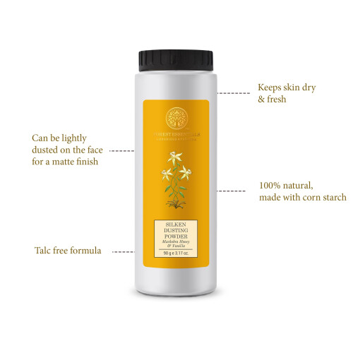 Forest Essentials Silken Dusting Powder Mashobra Med a vanilka 100g 1