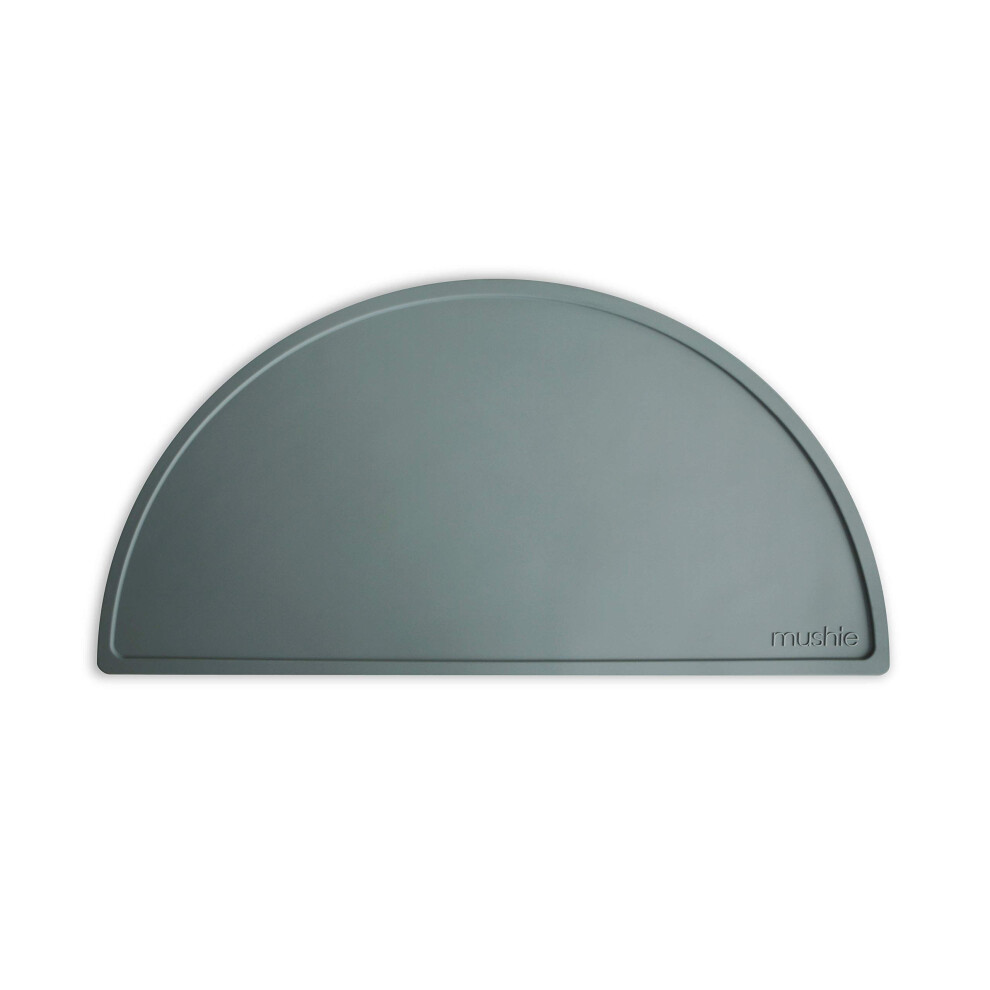 Set de table en silicone Mushie pour enfants | Design antid   rapant sans BPA (thym s   ch   )