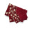 Popul?rt Bath Ombre Rose Design H?ndkl?des?t 3PC Burgundy 5