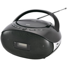 Denver TC-29 Radio-CD-speler FM, Zwart LCD-scherm, Stereo-luidspreker 2x1W Rms, op netstroom of batterijen