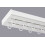 (120 cm, HOOKS) Double Curtain Rail Track PCV Ceiling SET with HOOKS or CLIPS 1