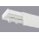 (200 cm, HOOKS) Single Curtain Rail Track PCV Ceiling SET with HOOKS or CLIPS + WHITE COVER 1