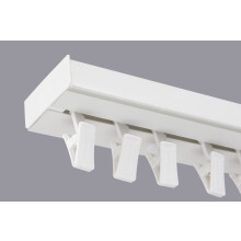 (300 cm, CLIPS) Single Curtain Rail Track PCV Ceiling SET with HOOKS or CLIPS