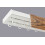 (200 cm, HOOKS) Double Curtain Rail Track PCV Ceiling SET with HOOKS or CLIPS + OAK COVER 1
