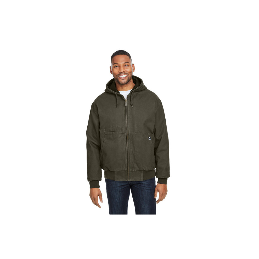 Herren Laramie Canvas Kapuzenjacke - Schwarz - S (D0102H781U6)-image
