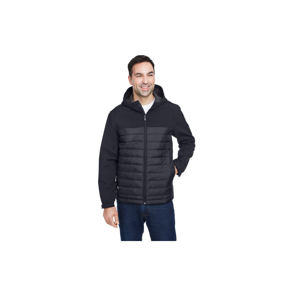 Veste softshell     capuche Pinnacle Puffer Body pour homme - Noir - S (D0102H78MZJ)