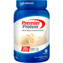 Premier Protein, 100% Whey Proteinpulver, Vanille-Milkshake, 1 lb 7 oz (663 g)