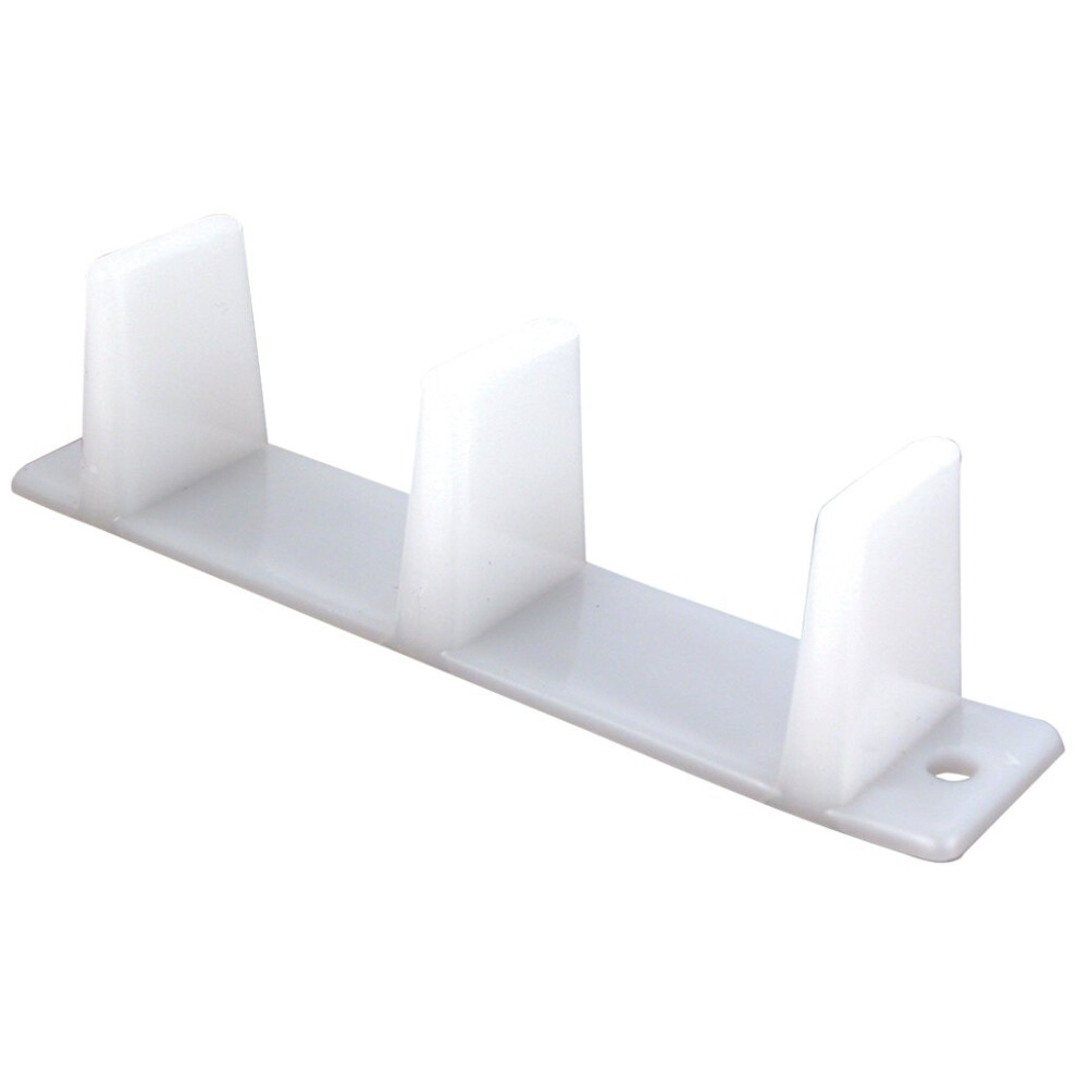 Guide de porte coulissante en plastique Prime-Line N 6563 pour portes de placard de 1-3/8 po d'   paisseur, lot de 2, blanc