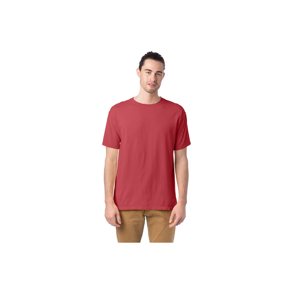 Herren-T-Shirt Mit St Ckgef Rbtem Muster Schwarz S (D0102H7KZHP)-image