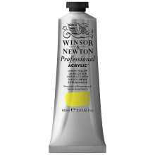 Tinta Acrílica Profissional Winsor & Newton, 60ml (2-oz) Tubo, Amarelo Limão