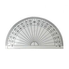 (As show, One size) 20 Pcs 4 Inch 10cm Plastic 180 Degrees Protractor for Angle Measurement School/Office/Student Math (Transparent)