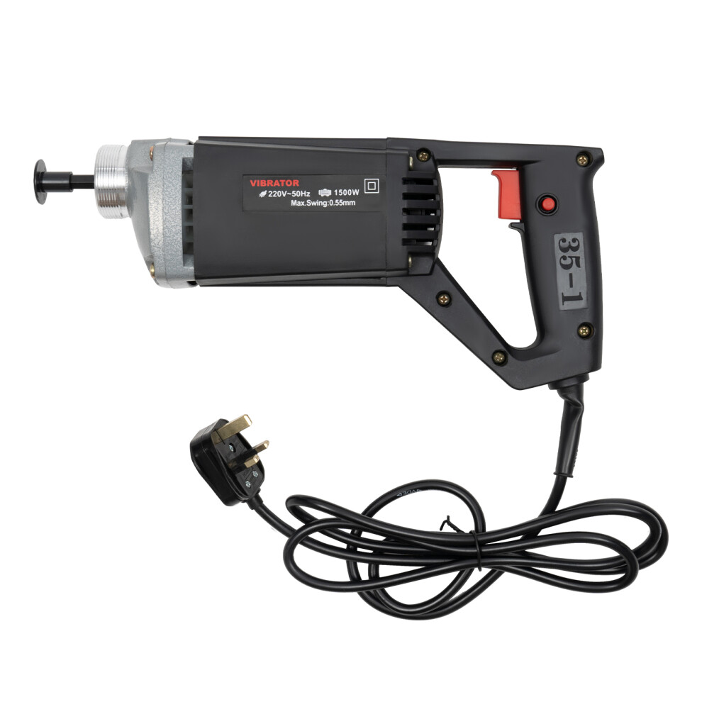 (Black) 1500W Concrete Vibrator With 2m Handheld Vibrating Rod