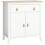 Homcom (White) HOMCOM Sideboard with Drawer, Adjustable Shelf for Living Room 9
