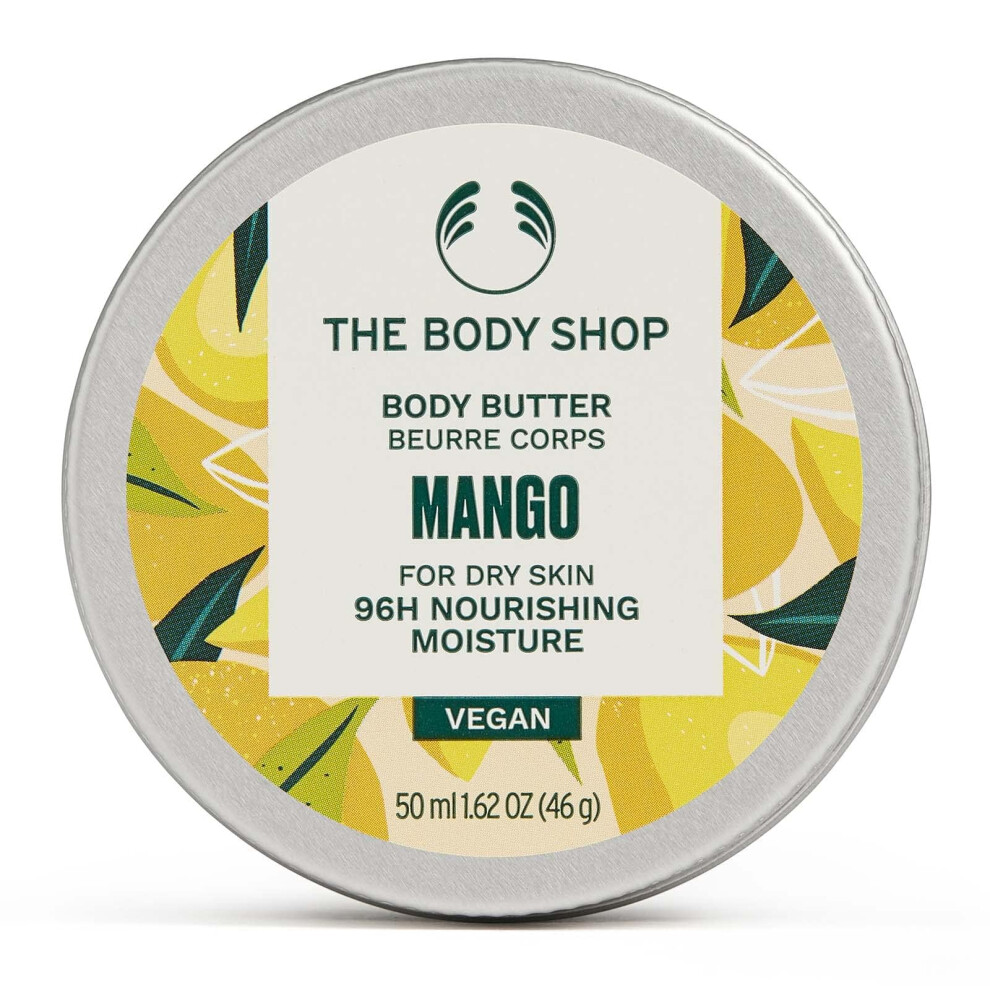 The Body Shop Mango Body Butter - Nourishing & Moisturizing Skincare for Very Dry Skin - Vegan - 1.62 oz