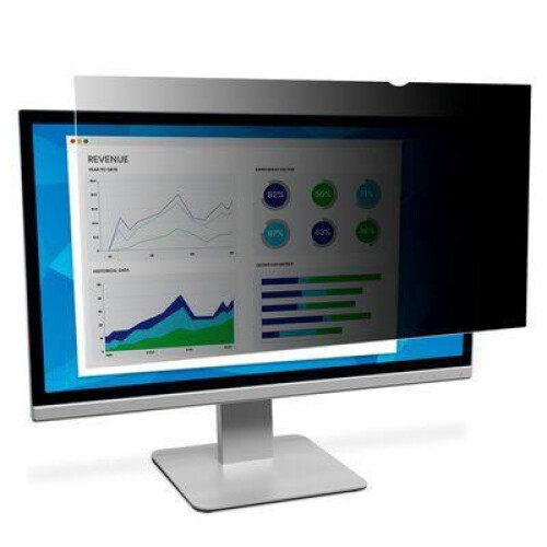 3M Zwart privacyfilter voor 22-inch breedbeeldmonitor 16:10 privacyfilter