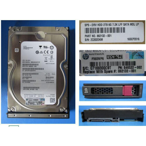 HP Référence HP Enterprise 862132-001 - Couleur Noir - Produit de qualité supérieure