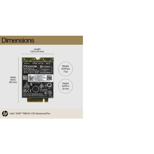 HP HP XMM 7560 R+ LTE-Advanced Pro WWAN 1