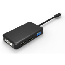 USB-C naar DVI-D, VGA, HDMI, DisplayPort Adapter - MICRO CONNECT - MICROCONNECT USB3.1CCOM10 - Zwart
