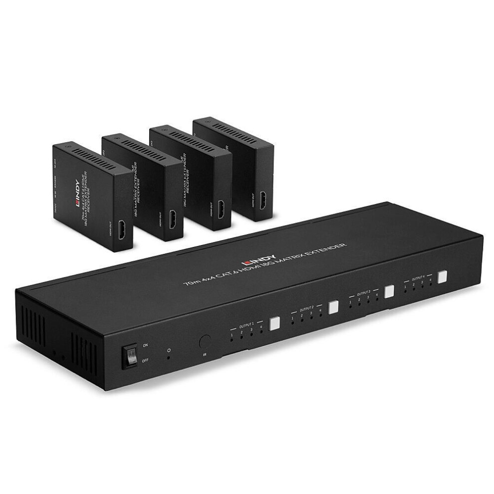 Lindy Av-Matrix-Extender 4X4 Hdmi 4K60 38328 70M Cat6 - Bild 4