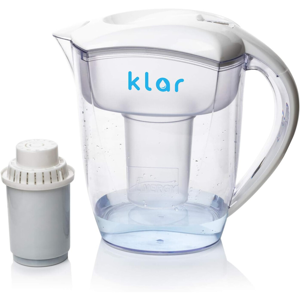 Fluoride filter Pitcher 3.5L Removes Fluoride, Lead, Microplastics, PFOA, PFAS, Pesticides Alkaline PH by Klar